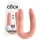 King Cock - dubbel dildo - medium - naturfärg