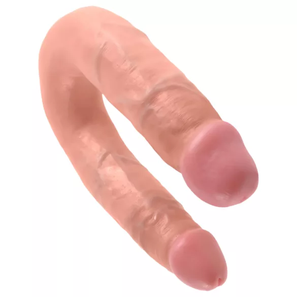 King Cock - dubbel dildo - medium - naturfärg