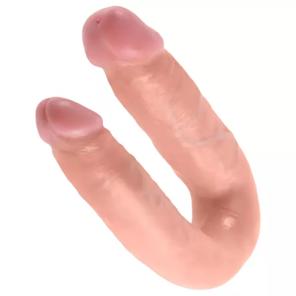 King Cock - dubbel dildo - medium - naturfärg