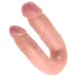 King Cock - dubbel dildo - medium - naturfärg
