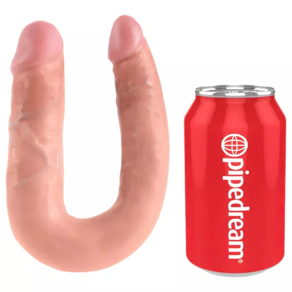 King Cock - dubbel dildo - medium - naturfärg