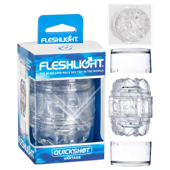 Fleshlight - Quickshot Vantage masturbator - kompakt resbar modell