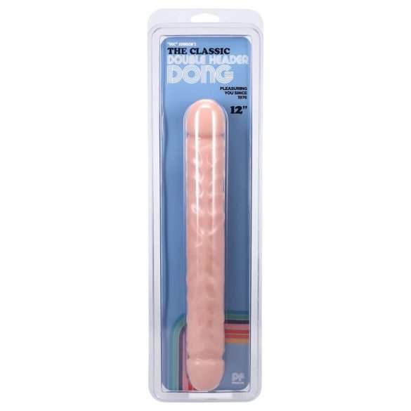 Doc Johnson - dubbel dildo - naturfärg - 30,5 cm