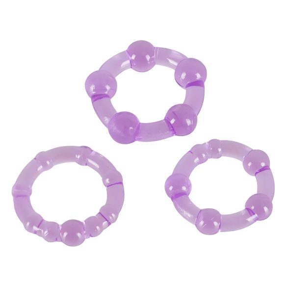 You2Toys - Håll dig stark! Penissring set - lila (3-pack)