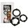 You2Toys - Var stark! Penisring set - svart (3 st)