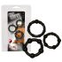 You2Toys - Var stark! Penisring set - svart (3 st)