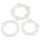 You2Toys - Bli hård! penisring set - transparent (3 st)