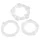 You2Toys - Var hård! penisring‑set - transparent (3 st)