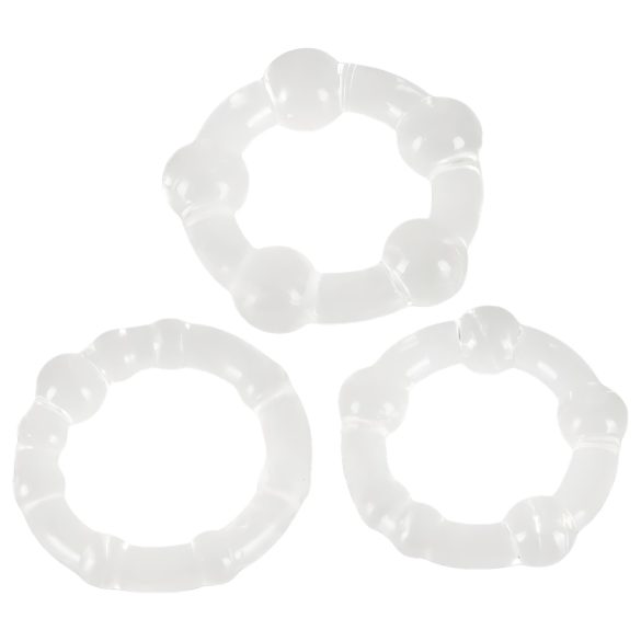 You2Toys - Bli hård! penisring set - transparent (3 st)
