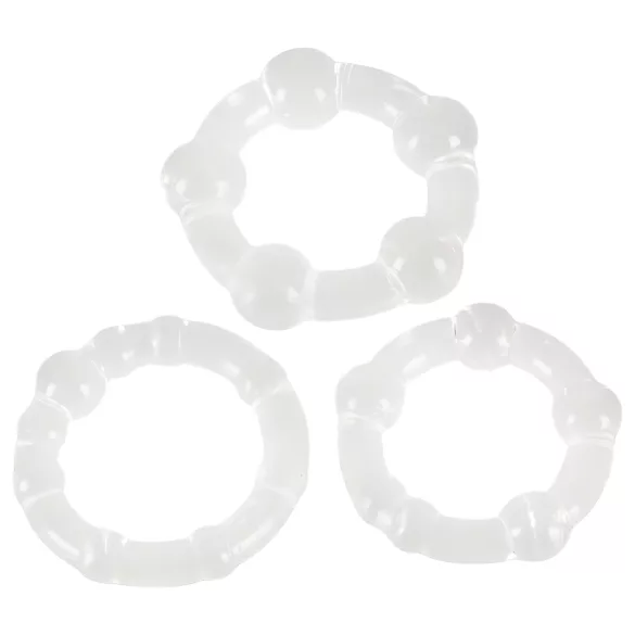 You2Toys - Var hård! penisring‑set - transparent (3 st)