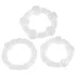 You2Toys - Var hård! penisring‑set - transparent (3 st)