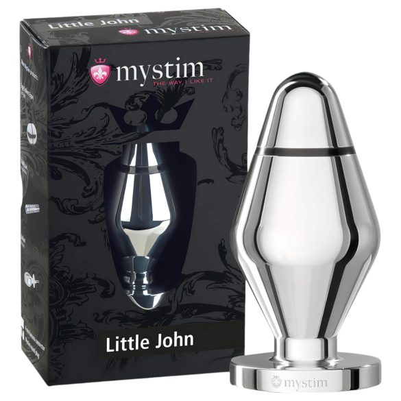 Mystim Little John - liten elektro analt plugg (silver)