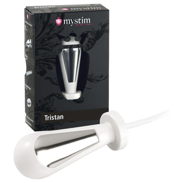 mystim Tristan - Elektroplugg dildo (vit)