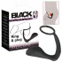 Black Velvets - analplugg med penisring - svart