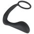 Black Velvet - analplugg med penisring (svart)