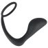 Black Velvet - analplugg med penisring (svart)