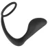 Black Velvets - analplugg med penisring - svart