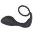 Black Velvet - analplugg med penisring (svart)