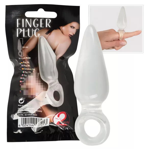 You2Toys - Finger Plug - finger analplug (genomskinlig)