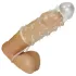 Crystal Skin - penishylsa med erektionsring - transparent