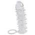 Crystal Skin - penishylsa med erektionsring - transparent