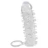 Crystal Skin - penishylsa med erektionsring - transparent