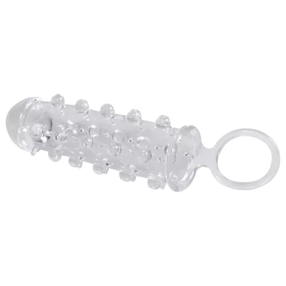 Crystal Skin - penishylsa med erektionsring - transparent