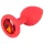 You2Toys - Colorful JOY - silikon analplugg - liten (röd)