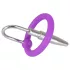 You2Toys - Penisplugg - silikon ollonring med konisk dilatator (lila-silver)