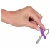 You2Toys - Penisplugg - silikon ollonring med konisk dilatator (lila-silver)