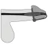 You2Toys - Penisplugg - silikon ollonring med konisk dilatator (lila-silver)