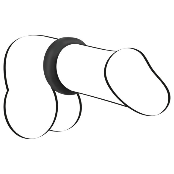 Black Velvets - penisring tjock - 2,6 cm - svart