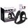 Black Velvet analstimulant med ringar - svart