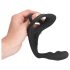 Black Velvet analstimulant med ringar - svart