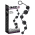 Black Velvets - analdildo med 6 kulor (svart)