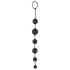 Black Velvet - 6-pärla analdildo (svart)