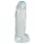 Crystal Clear Big Dong - geléjätte-dildo (21,5 cm)