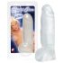 Kristallklar - dildo - extra stor - transparent