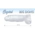 Kristallklar - dildo - extra stor - transparent