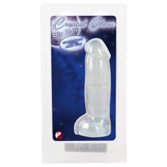 Crystal Clear Big Dong - geléjätte-dildo (21,5 cm)