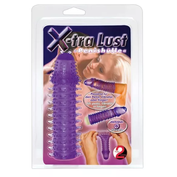 You2Toys - penishylsa - strukturerad - lila