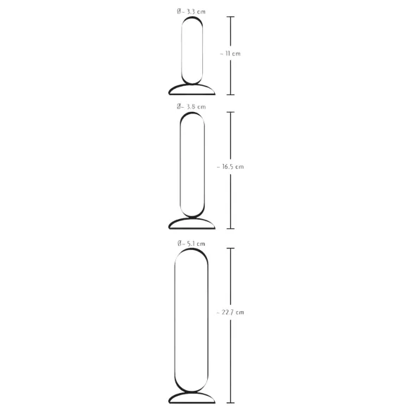You2Toys - analträning dildoset - realistisk - 3-pack - beige