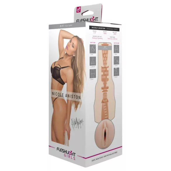 Fleshlight - onanihylsa vagina - Nicole Aniston Fit - realistisk sexleksak
