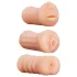 XXX To GO - masturbatorset 3-pack - vagina, mun, analöppning - mjuk silikon