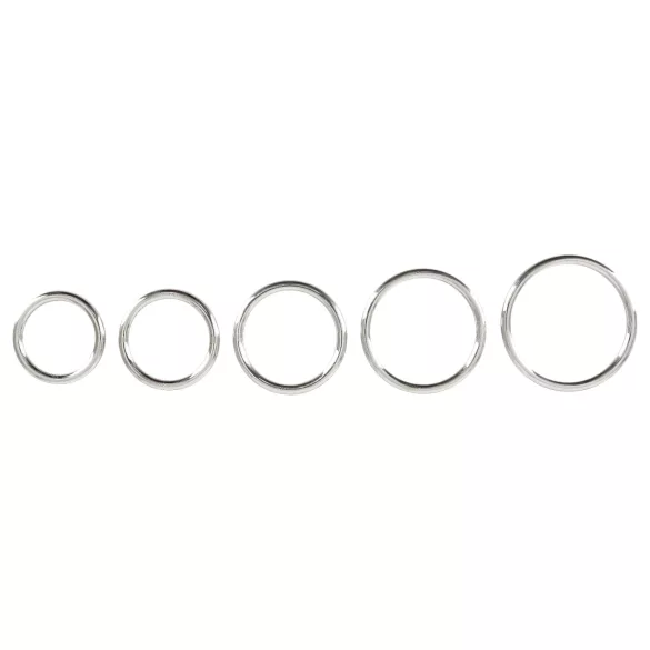 Bad Kitty - penisring set i metall - 5 delar