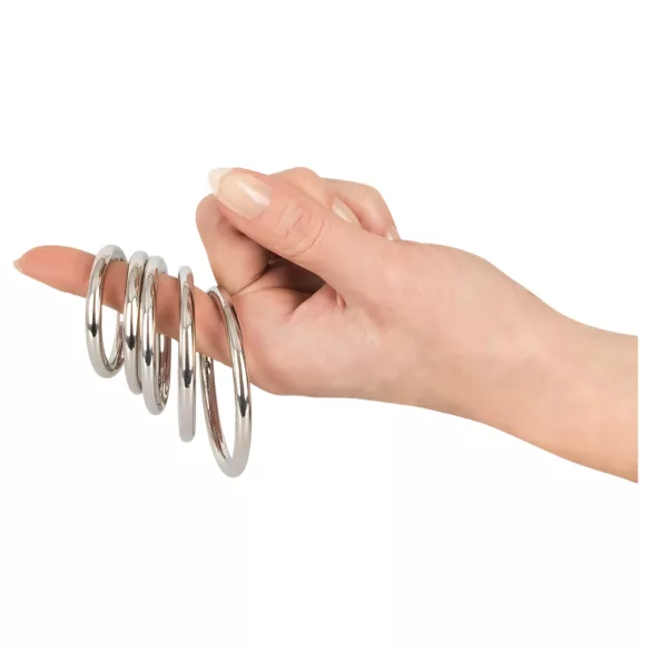 Bad Kitty - penisring set i metall - 5 delar