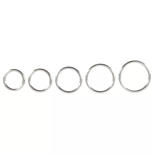 Bad Kitty - penisring set i metall - 5 delar