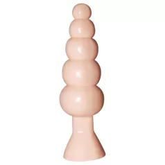 Pärlande njutning - analdildo - räfflad silikon