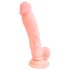 Medicinsk silikon dildo (18 cm) - naturlig