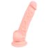 Medicinsk silikon dildo (18 cm) - naturlig